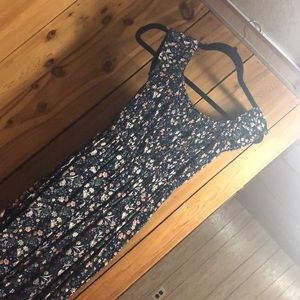 Papillon Off the shoulder double slit floral dress